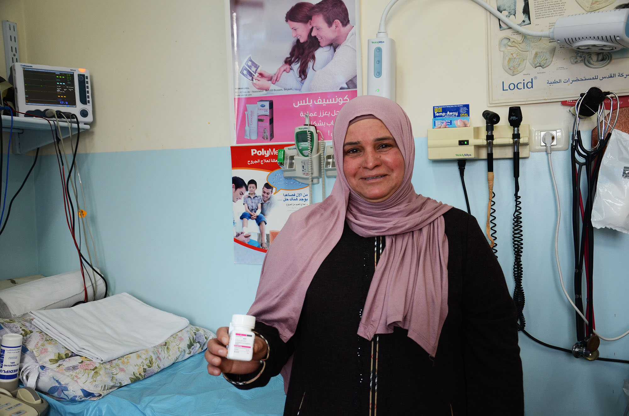 Fadya is relieved to find an effective medicine to manage her diabetes at the clinic.