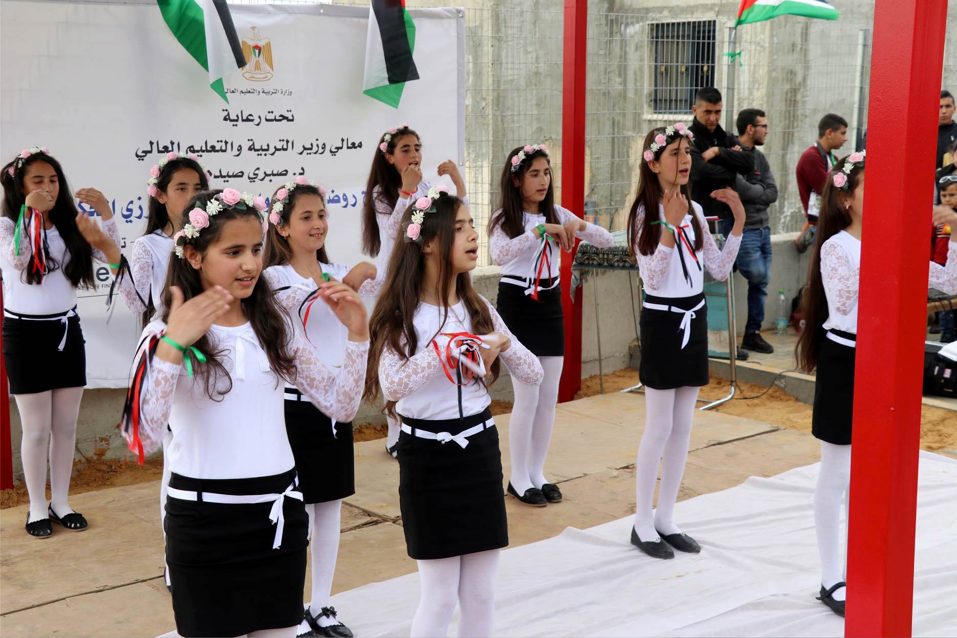 Dance performance at the Qibya kindergarten opening