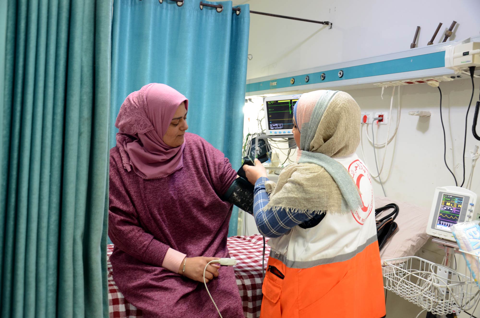 Iman, clinic patient with high blood pressure