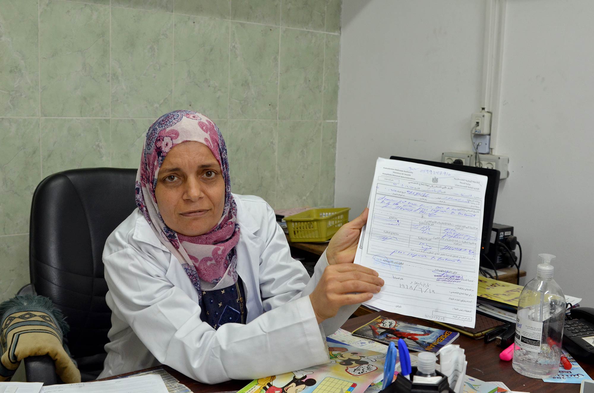 Dr. Sohair El Zomarah holds a long list of patients who are on the waiting list.