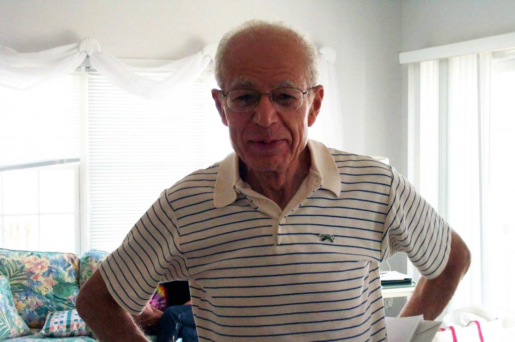 Dr. Hassan at the beach a few years ago, where he was happiest.