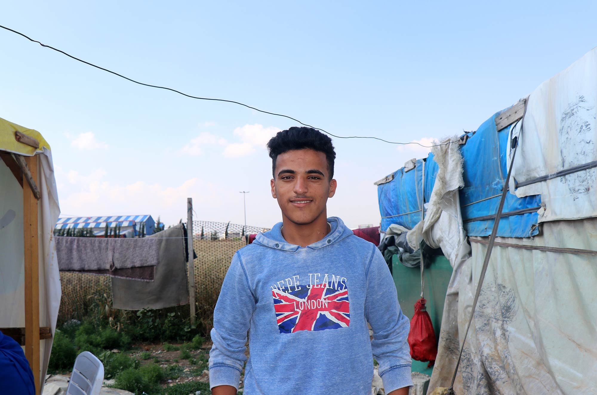 Ismael, a 17-year-old Syrian refugee