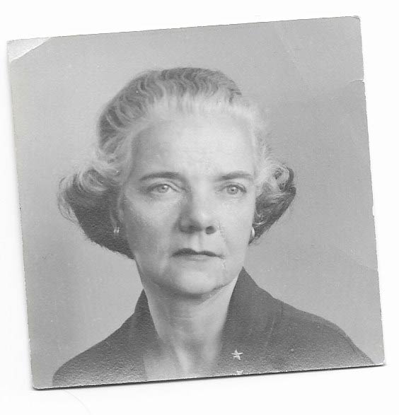 Formal photo of my aunt Betty, Elizabeth Post.