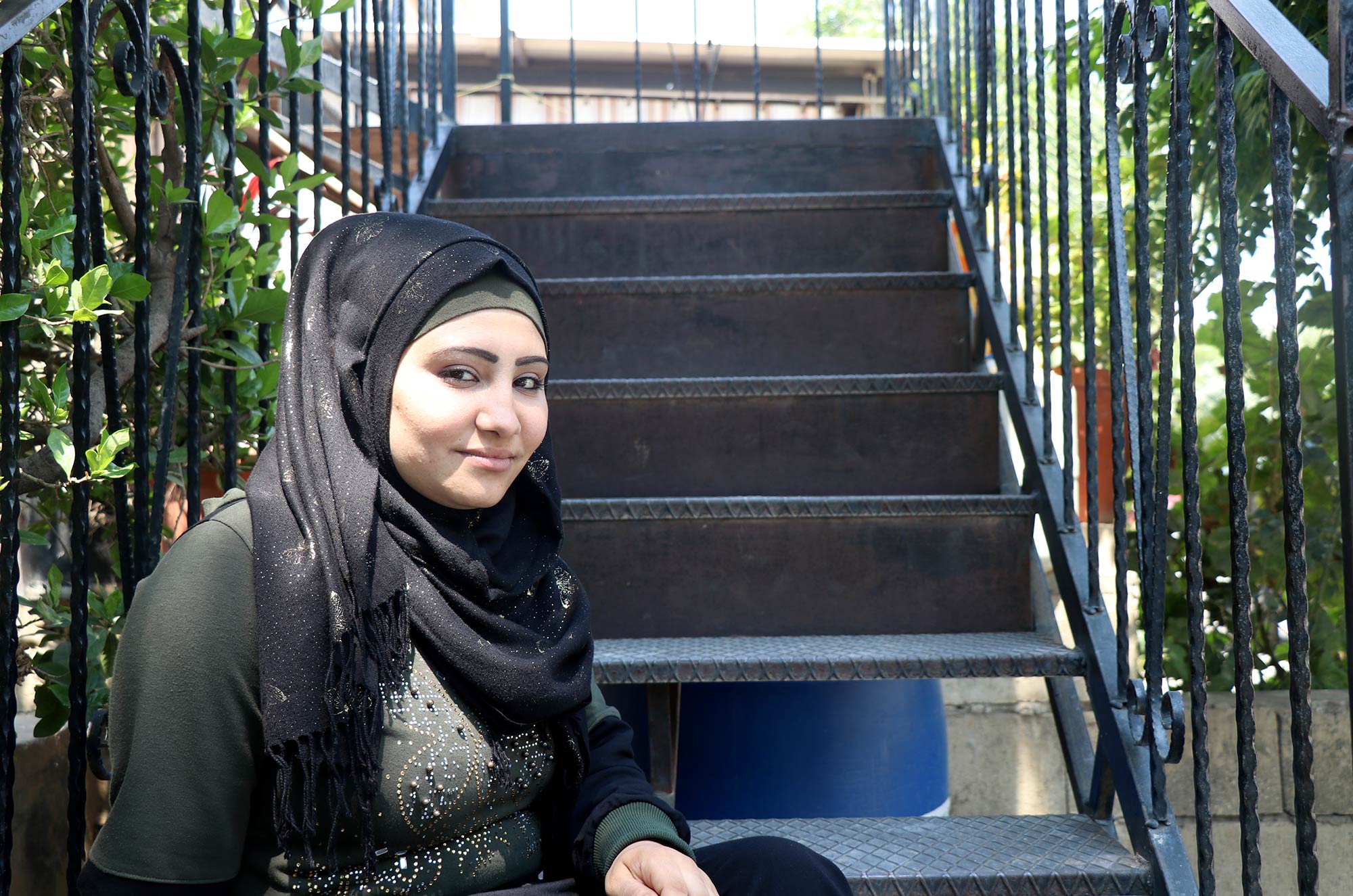 Alaa is taking classes at the Bhannine Social Skills Centre in Tripoli, Lebanon.