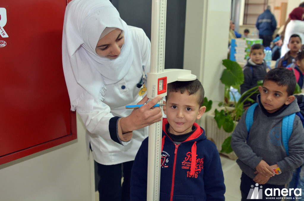Free Health Screenings For Children at the Anera Built and Funded Walajeh Clinic, West Bank