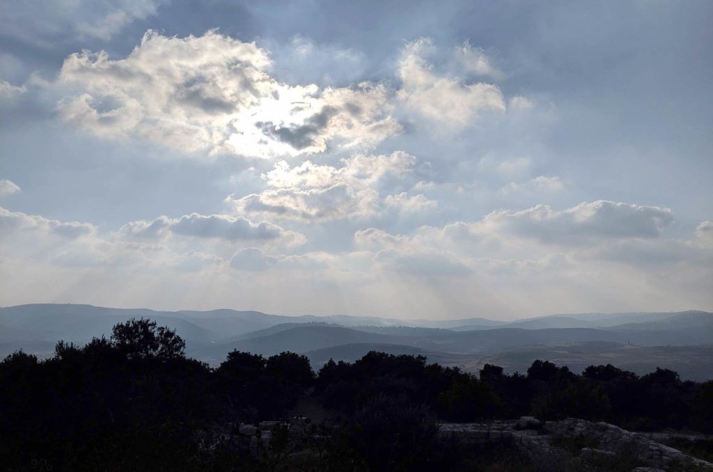 Photo by Lena taken from Sebastia, a small village outside of Nablus, Palestine.