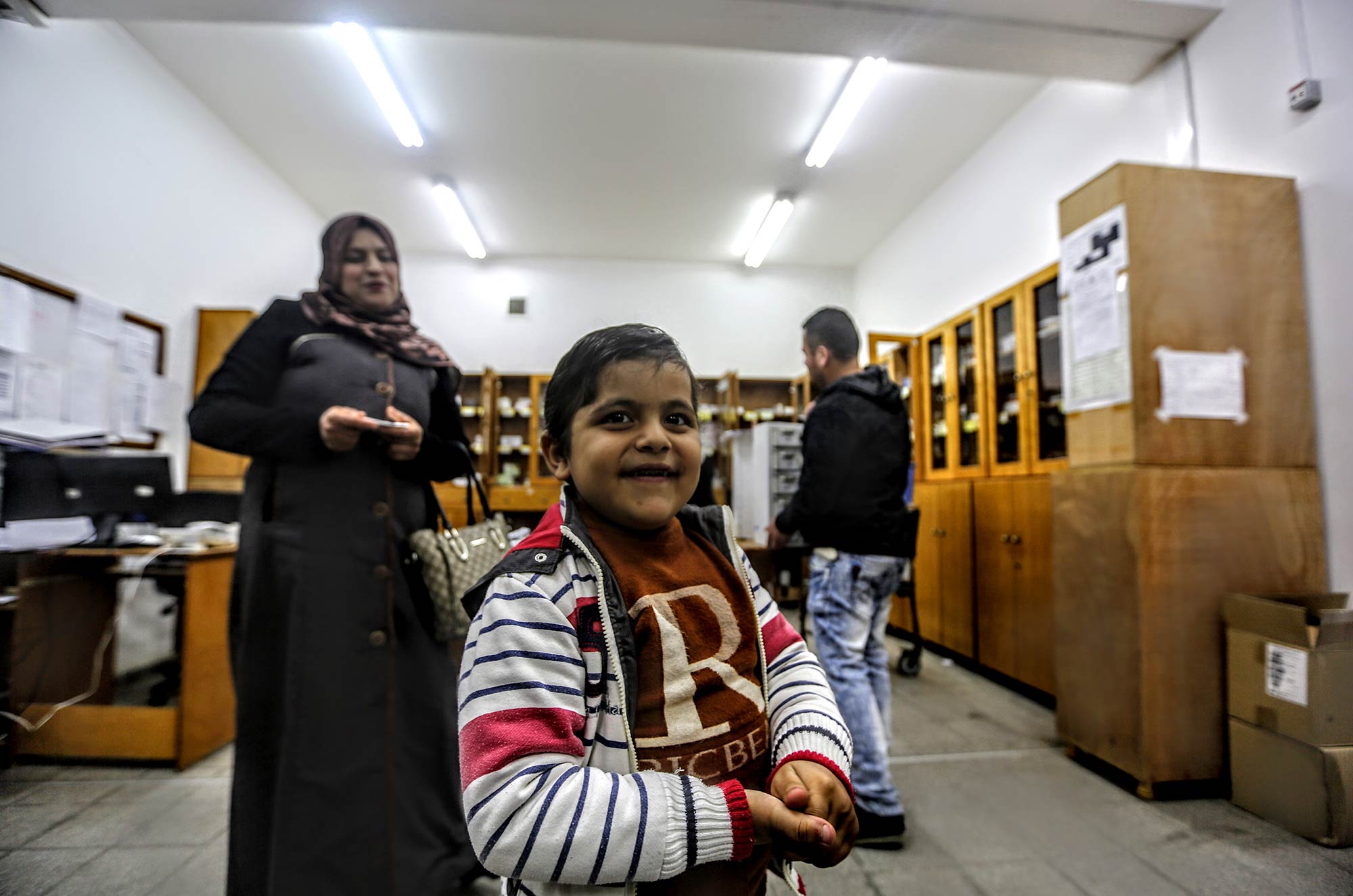 Donated medicine helps Akram cope with a new organ. Photo by Ibrahim Zanoun.