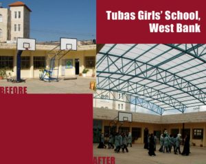 New roof over the school playground