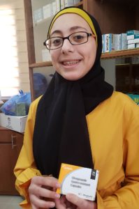 Since Baraa began taking omeprazole, her stomach ulcers have healed.
