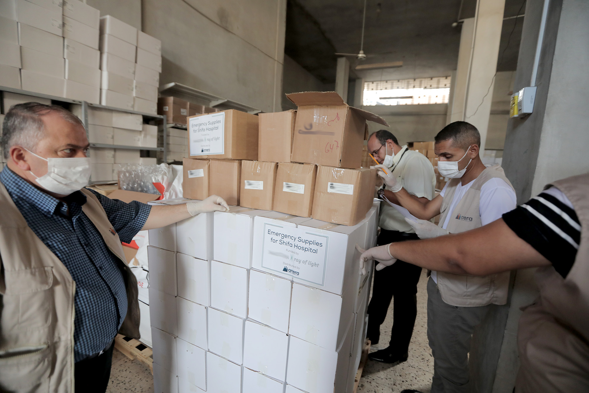 Sending dozens of shipments of medicines and PPE to health care facilities across Palestine and Lebanon.