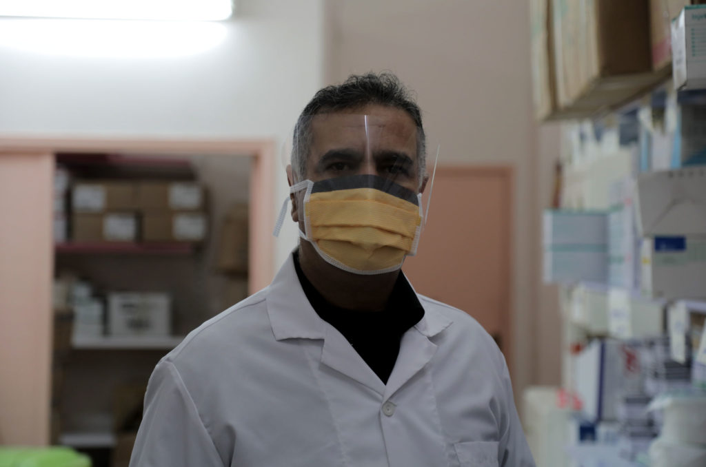 medical-aid, Gaza, PPE, Al-Quds-Hospital, Ibrahim-Hamad Dr. Ibrahim Hamad