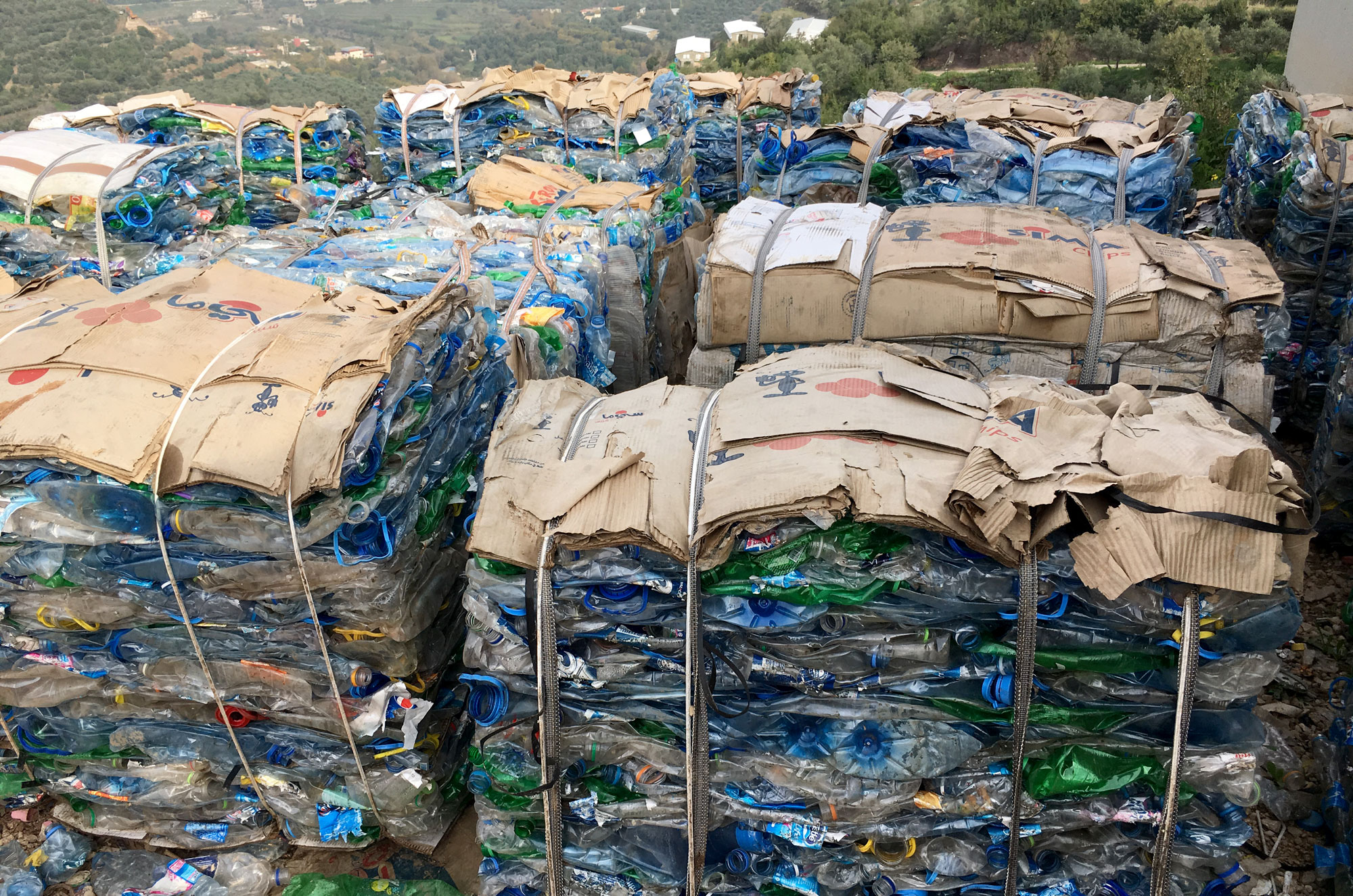 Lebanon-solid-waste-management-recycling-plastic The waste sorting program promotes recycling and environmental awareness.