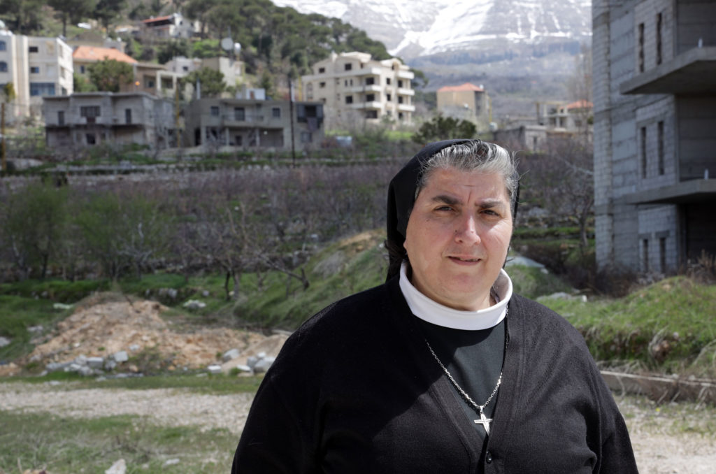 Sister Teresa Habibi in portrait outside
