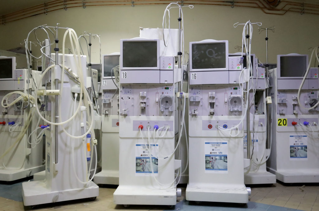 The new dialysis units were recently delivered to LAUMC.