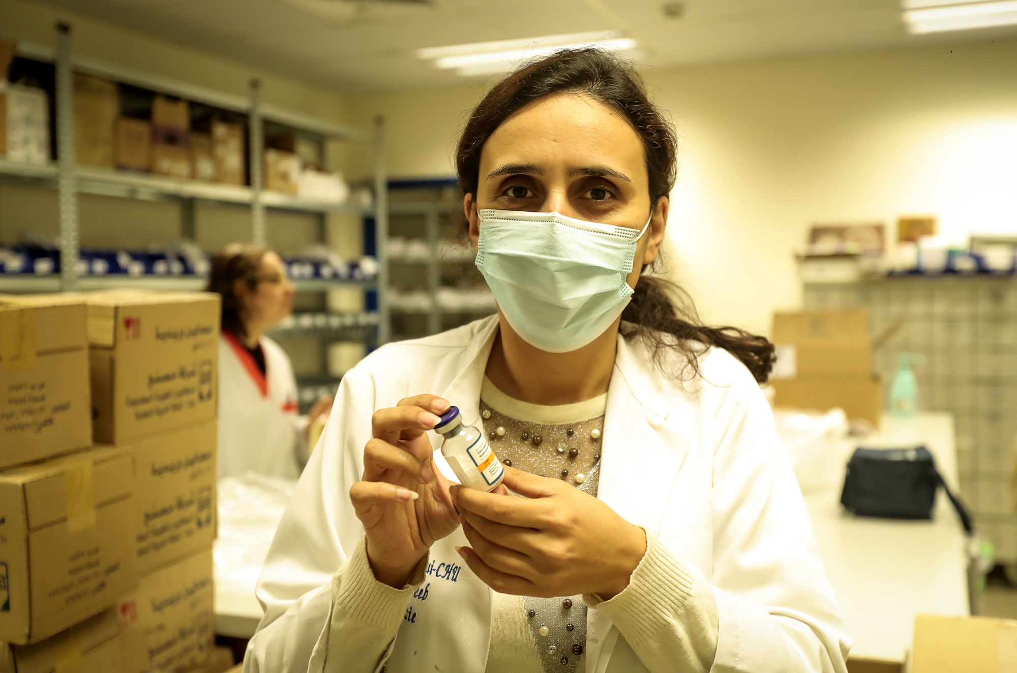 medical-aid, lebanon, health, antibiotics, vancomycin ANER4105-EDIT Carole Dib, chief pharmacist at Geitaoui Hospital