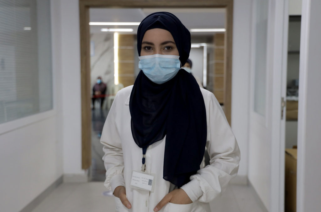 Aya is a 27-year-old nursing student trainee living in Rashidieh Refugee Camp.