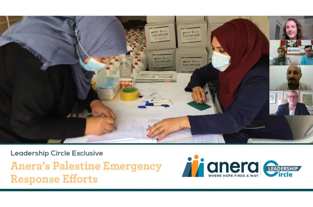 Title screen of part two of Anera's Palestine Emergency Response Efforts Webinar