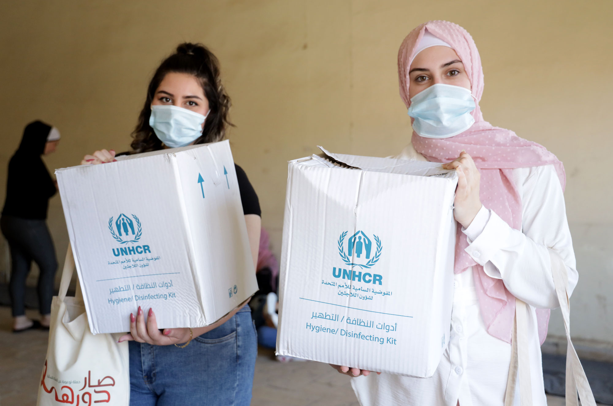 Ghofran (R), is a 21-year-old Lebanese woman lives in Baalbek. After attending an awareness session she said, "I learned a lot of new information, such as the harm caused by certain medications during the menstrual cycle, and also about misconceptions such as the [supposed] danger of exercising during menstruation. We are in a conservative society that does not encourage such discussions. Today, I am able to educate my younger sisters and relatives about the menstrual cycle. I feel more confident.”