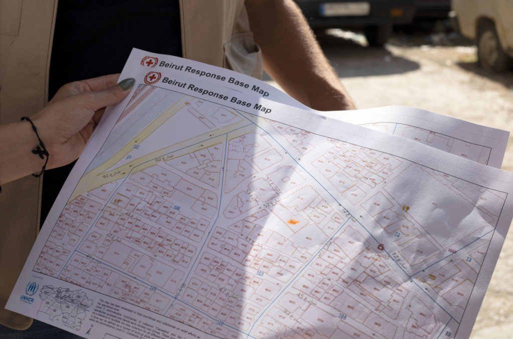 recovery-and-reconstruction, lebanon, job-skills-training, livelihoods, humanitarian-relief, education 281A6520-EDIT Map of the neighborhood repair zones.