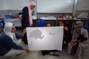 Preschool teachers from Nablus learn to work with puppets