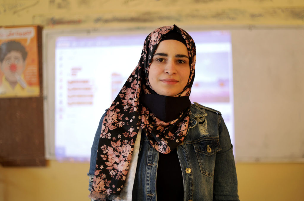 lebanon, education, youth, employment, vocational, coding Saraa-_-student-EDIT Sara' in the classroom.