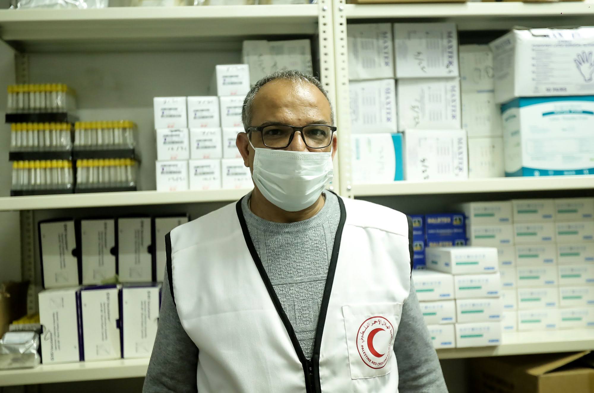 Haifa Hospital’s chief pharmacist, Ibrahim Al Almad.