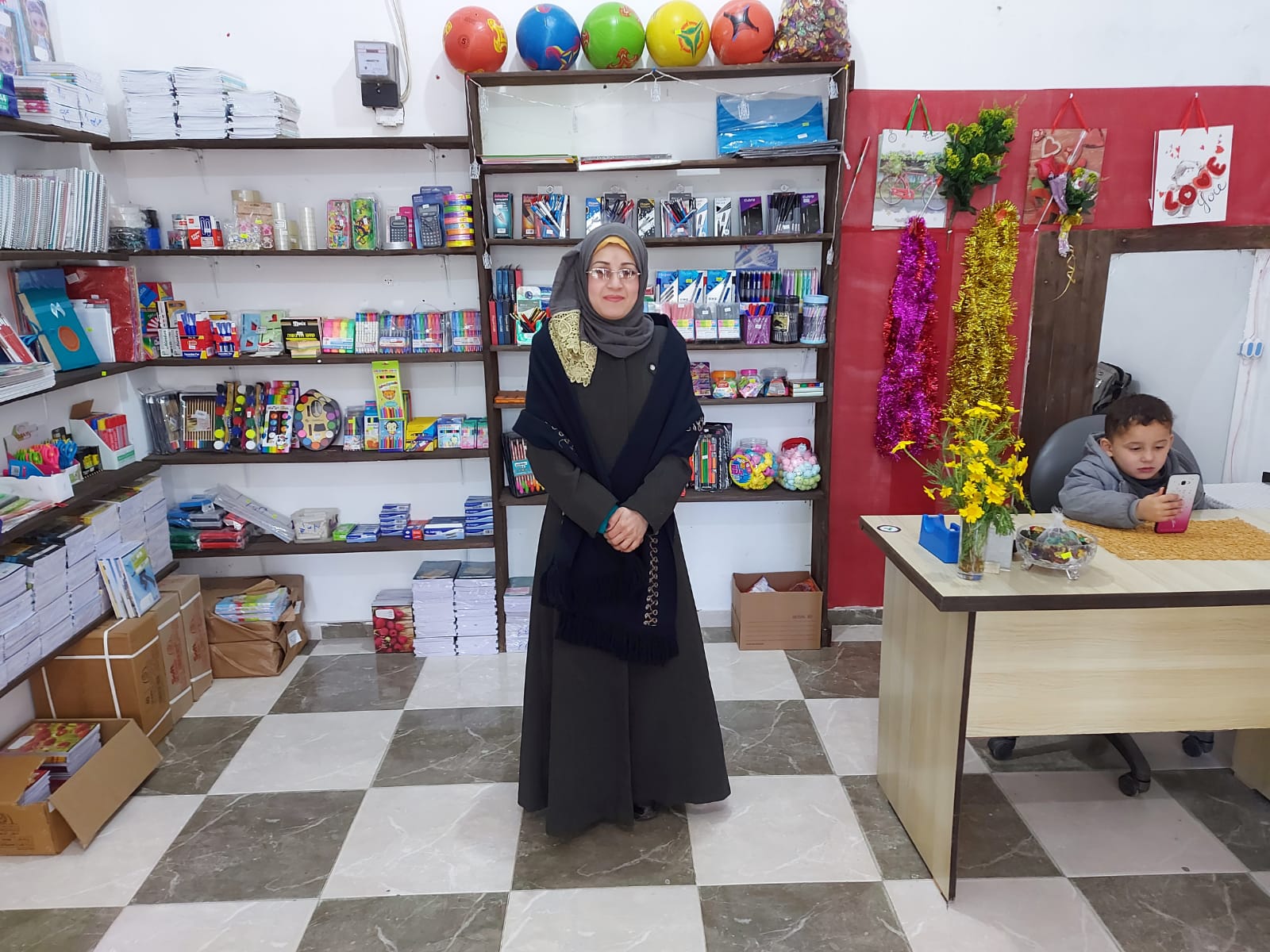 Ikraam owns a small shop in the Middle Area of Gaza.