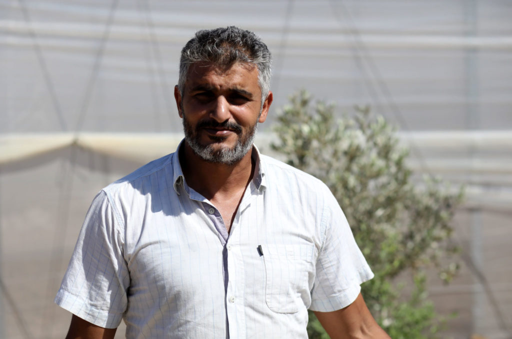 Tayseer in the family greenhouse