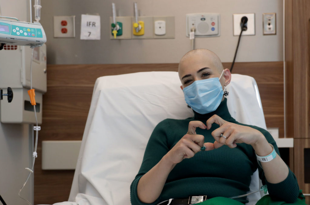 cancer patient in a hospital bed in Lebanon