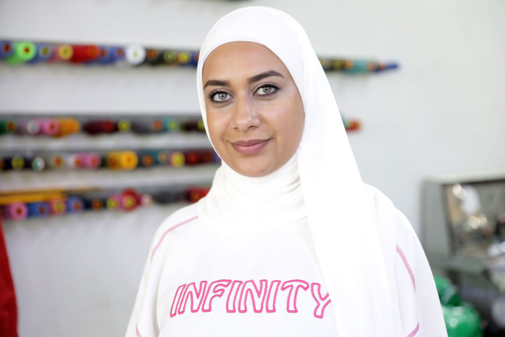 winterization, lebanon, winter-clothes, refugees, clothing, 281A9303-EDIT Sara at the clothing factory.