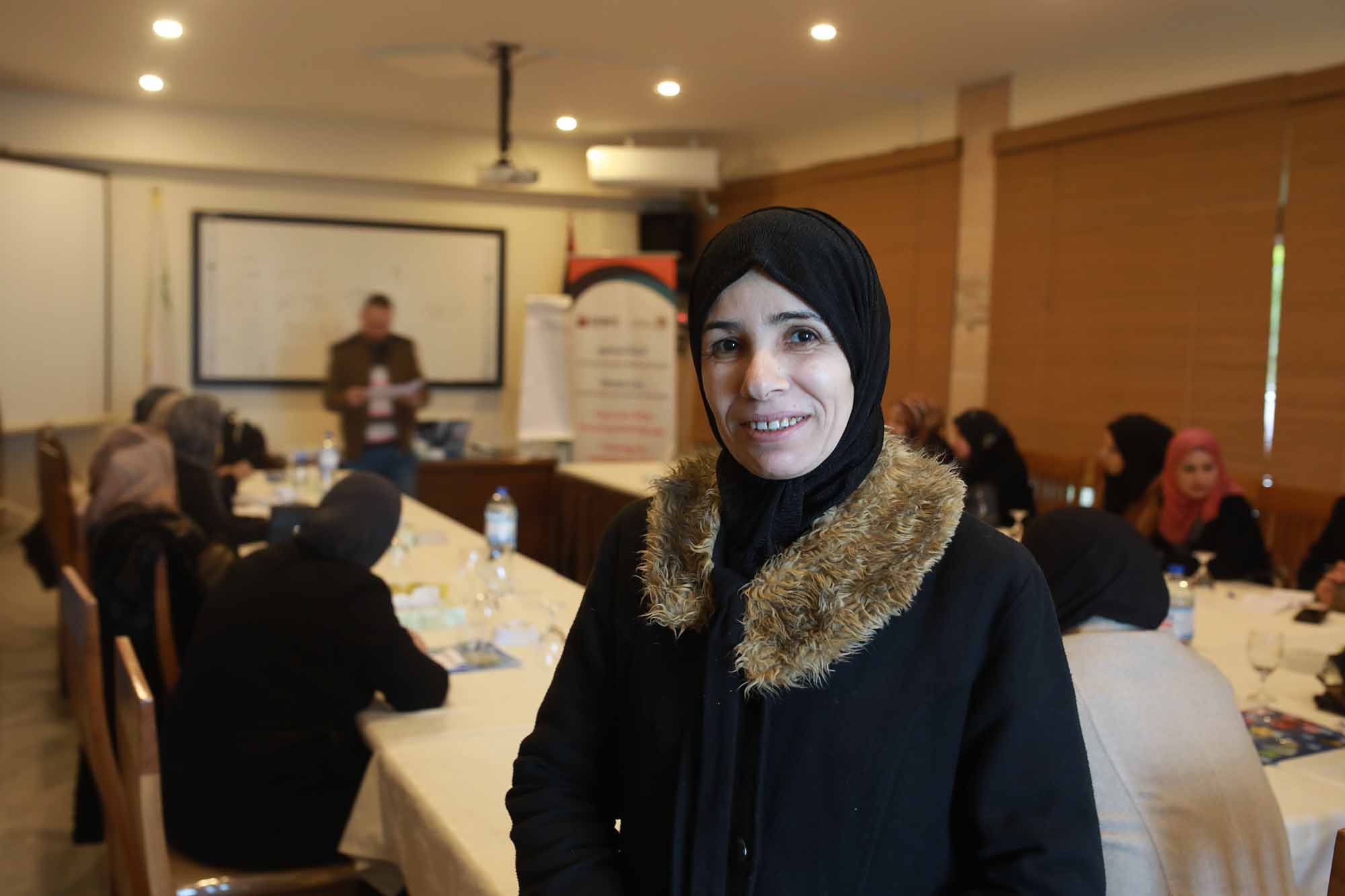 Nahla is a participant in Anera's Women Can program in Gaza. Nahla is a participant in Anera's Women Can program in Gaza.