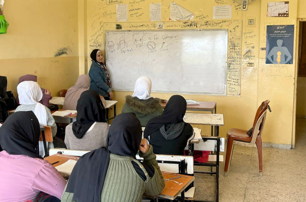 A basic education class for girls who have fallen behind in school and need a little help.