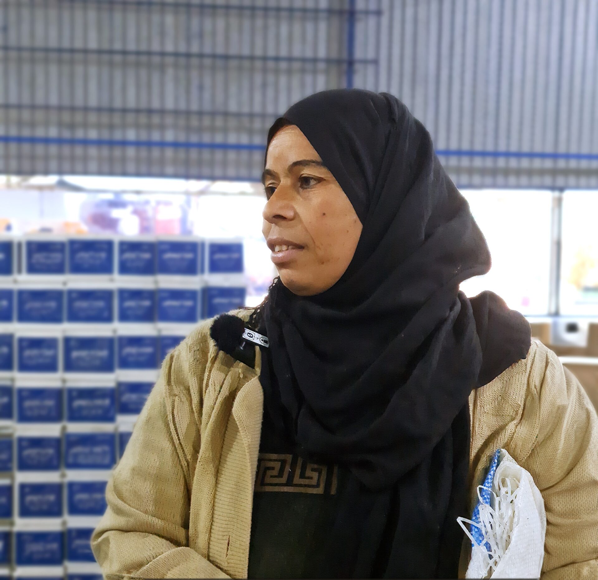 Souad, a Syrian refugee, lost all her belongings in the flooding.