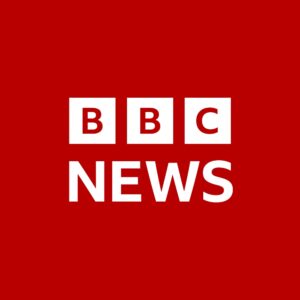 BBC Logo. Letters BBC and the word News on a red background
