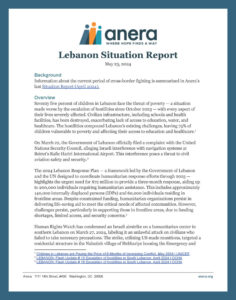 May-2024-Lebanon-Situation-Report_Page_1 First page of sitrep