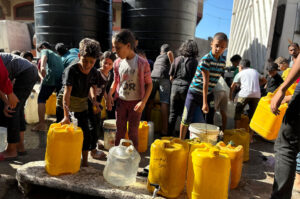 Water distributions in North Gaza