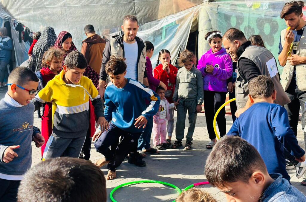 children playing a game