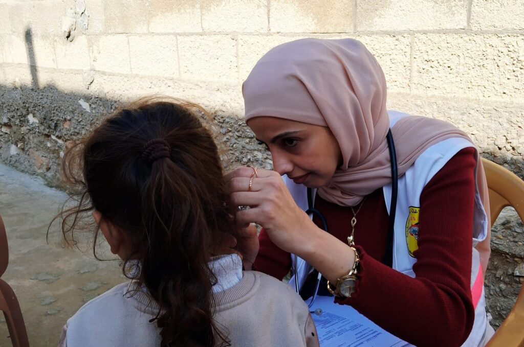 A mobile health consultation in Jericho, West Bank.