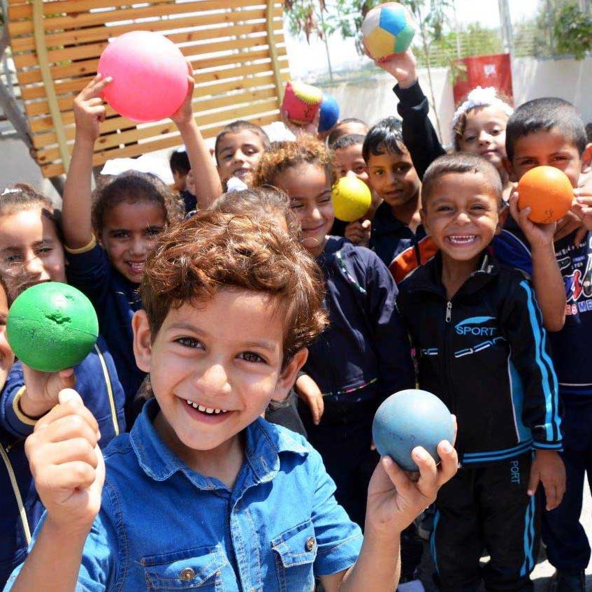 West Bank schools received upgrades and full-scale renovations, including playgrounds.