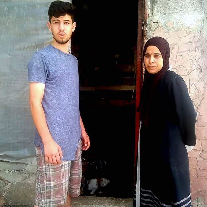 Raeda and her son Afeef plan to open a fashionable barbershop in Qalqilya, Palestine.