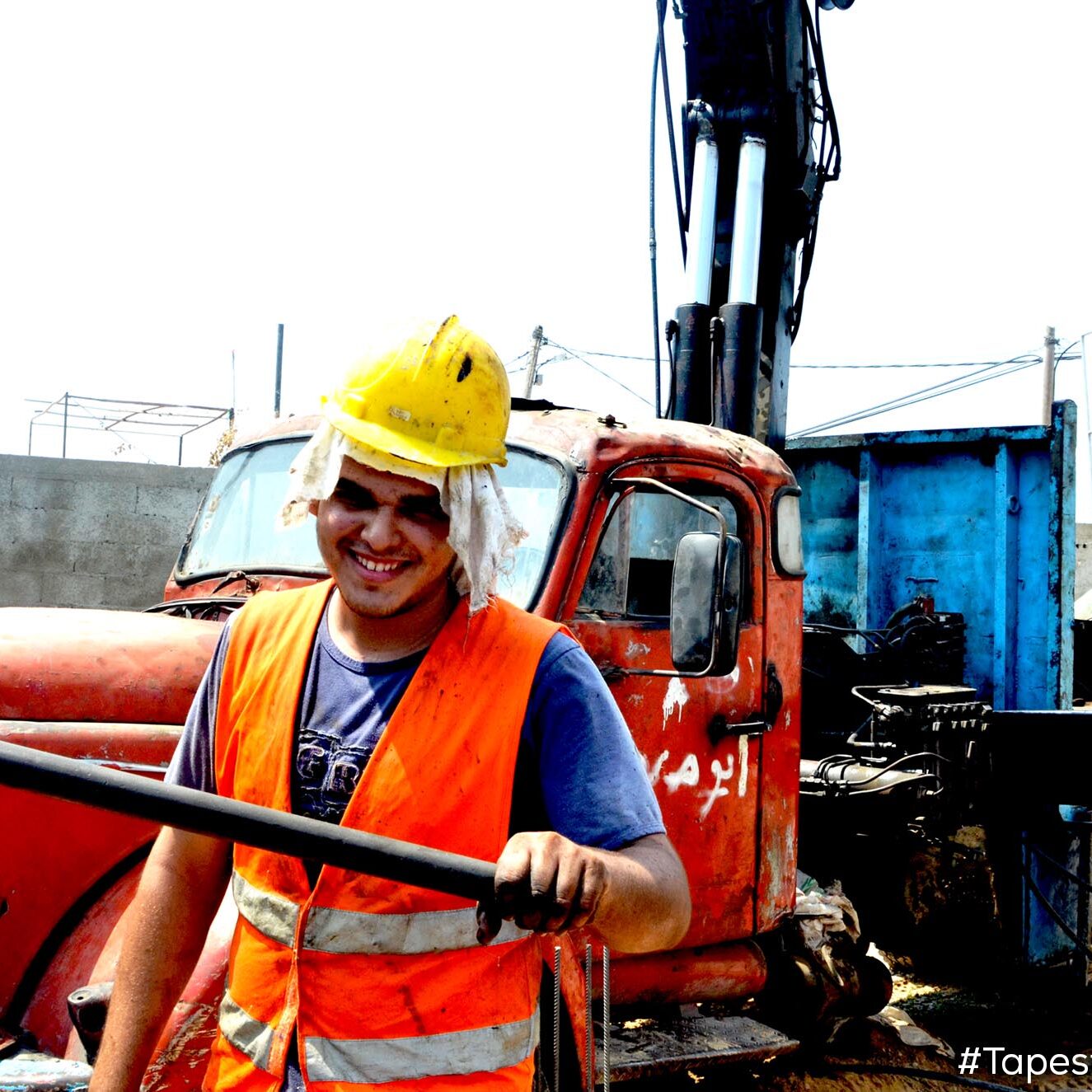 “During summertime, I look for any openings available to work on construction sites. Opportunities like these are slim, so I am fortunate to be working on this water well. Once the well is finished, people will have access clean water. These projects provide an opportunity for people like me to earn some money. I hope to use it to pay for my upcoming university semester. Despite the situation in Gaza, I have big dreams and chose to enroll in engineering school this fall." - Hassan, student and construction worker (Beit Hanoun, Gaza)