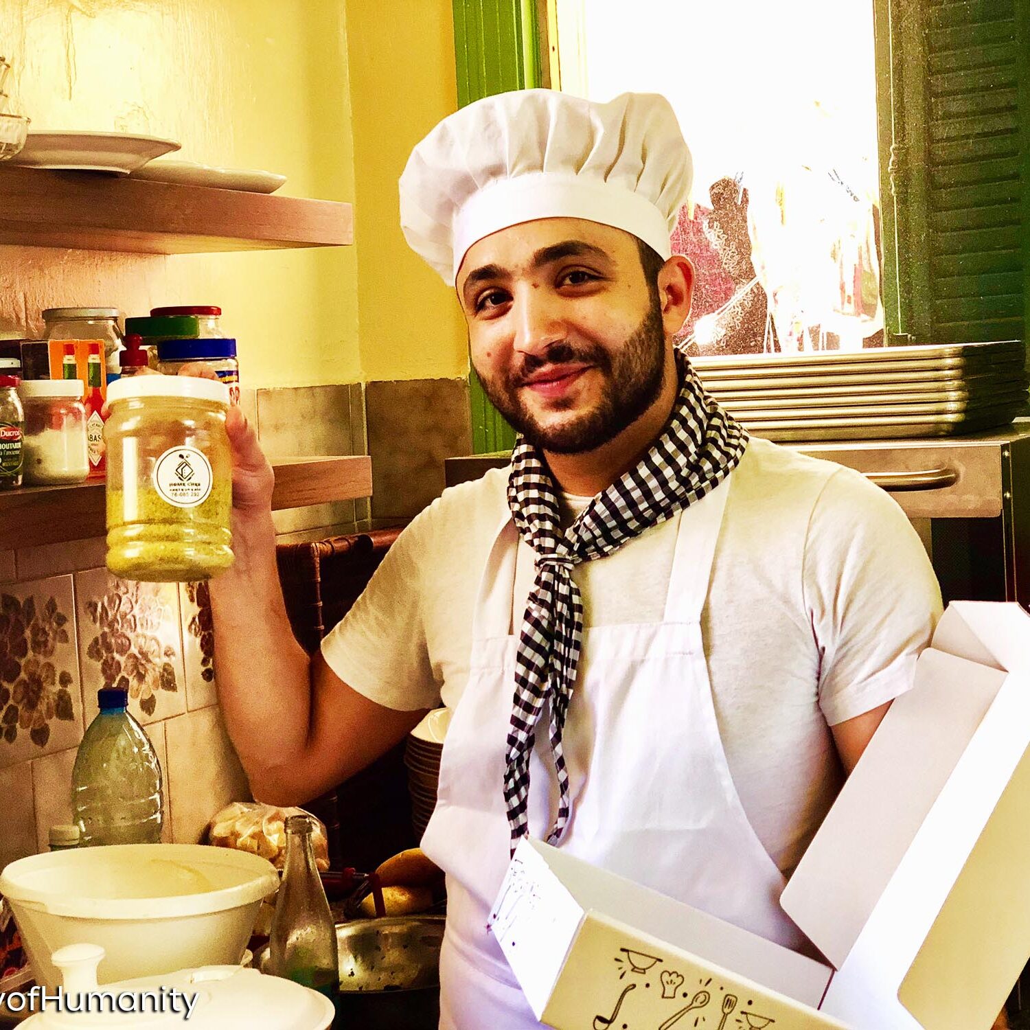 "I have always seen myself as a captain with my kitchen as my ship. I like to get creative with the simplest ingredients, and produce the yummiest meals. The ultimate reward is watching the expressions on my family's faces as they enjoy my food." - Ahmad, chef
(Beirut, Lebanon)