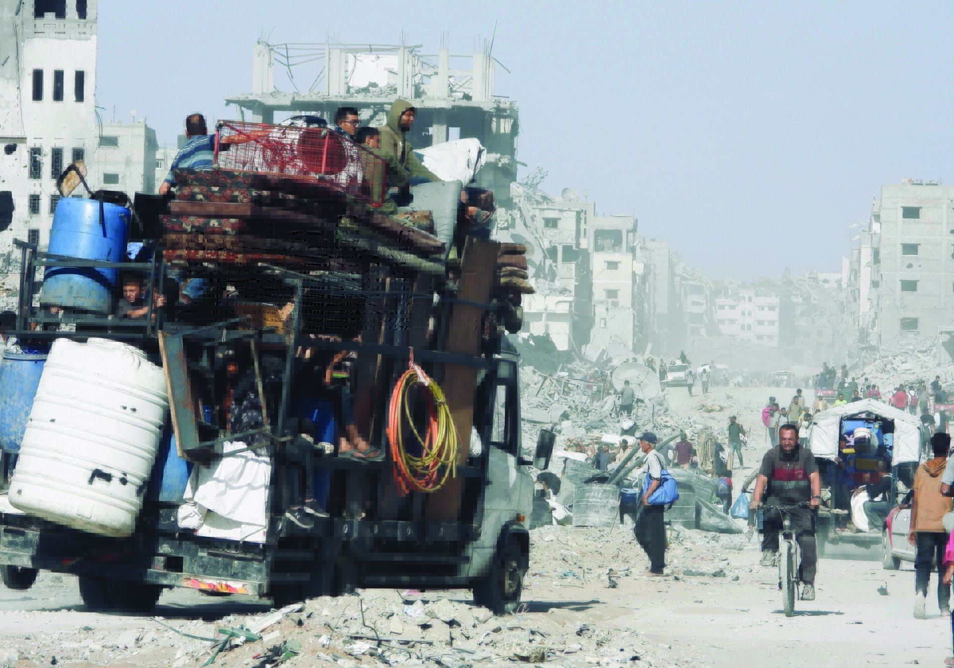 After two years of war and destruction in Gaza, thousands are making their way back to homes — or what is left of them — in northern Gaza. Millions have been forcibly displaced multiple times during the war, especially in the north.